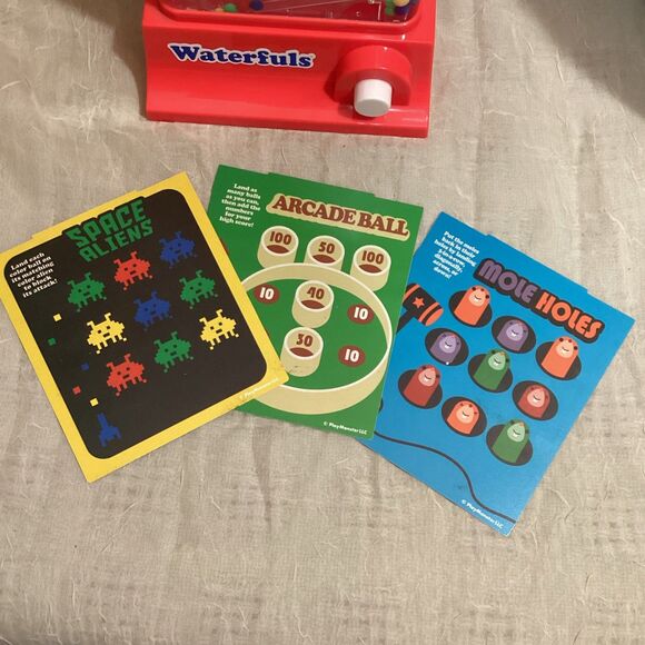 Waterfuls Wonderful Water Luck Skill Game Tic Tac Toe Game With Cards Working - Picture 4 of 16